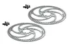 Brems Scheiben Sets 180 mm VR HR Disc Brake 6 Loch mit Produktbild-Vorschau 2