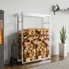 Support de bois de cheminée Keri V2 25x80x150 cm inox Voir les images du produit 3