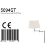 Mexlite - lampadaire - Bella - acier - métal tissu - lampe Voir les images du produit 9