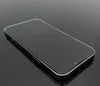 A close-up, angled shot of a smartphone with a black screen and silver trim, placed on a reflective black surface. Produktbild-Vorschau