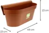 Geländerkasten Balkon mit Wasserspeicher Blumentopf Zaun Produktbild-Vorschau 12