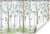 Muralo Vlies Fototapete Wald Aquarell BÄUME Natur Br. 360 Produktbild-Vorschau 1