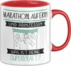 Marathonläuferin Und Prinzessin Tasse Geschenk Für Eine Produktbild-Vorschau 1