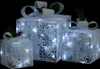 vidaXL Set di decorazioni per scatole regalo 3 pz. Bianco Anteprima dell’immagine prodotto 11