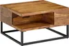 FineBuy Table basse 60x60x34,5 cm Sheesham massif / métal Voir les images du produit 6