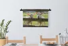 MuchoWow® Wandteppich Wandbehang Schaf - Holz - Lamm 60x40 Produktbild-Vorschau 3