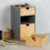 Kesper 58965, Bambusowy, Naturalny, Szary, 3 szuf., 140 mm, Podgląd zdjęcia produktu 4
