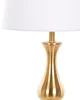 BELIANI Tischlampe Silber Metall 51 cm Stoffschirm Produktbild-Vorschau 8