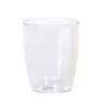 A clear plastic plant pot on a white background. Podgląd zdjęcia produktu