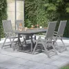 vidaXL 5-tlg. Garten-Essgruppe Massivholz Akazie Produktbild-Vorschau 2