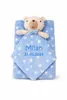 BotoBaby® Babydecke mit Namen + Schmusetuch Bärchen – Blau Produktbild-Vorschau 2