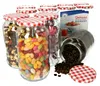 12er Set Einmachglas 1062 ml Deckel Rot Weiß Kariert Produktbild-Vorschau 1