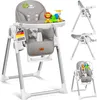 KIDIZ® 3in1 Hochstuhl Kinderhochstuhl inkl. Spielbügel , Produktbild-Vorschau 1