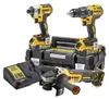 Pack 3 outils 18V DEWALT DCK384P2T-QW : perceuse-visseuse à Voir les images du produit 1