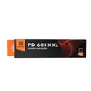 Mauspad PD 683 XXL in Schwarz 80x30 cm mit orangen Muster Produktbild-Vorschau 4