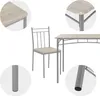 ML-Design 5-teilig Essgruppe, Esstisch mit 4 Stühlen, Eiche Produktbild-Vorschau 6