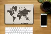 MuchoWow® Laptop Aufkleber Sticker Cover Weltkarte - Braun Produktbild-Vorschau 2