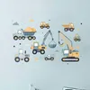 Baustellenfahrzeuge Wandsticker Bagger Kran Truck Produktbild-Vorschau 4