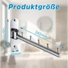 Drehbarer Edelstahl Kleiderhaken,Klappbar Wandgarderobe, Produktbild-Vorschau 3
