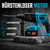 Zimilo accuboormachine 21V met borstelloze motor, SDS-Plus Productafbeelding-voorbeeld 2