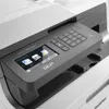 Close-up view of the control panel and screen of a Brother DCP-L3550CDW 3in1 Multifunktionsdrucker. Podgląd zdjęcia produktu