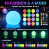 Schwimmende Poolleuchten 4er Set, RGB Poolbeleuchtung mit Produktbild-Vorschau 7