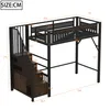 A diagram of a loft bed with dimensions indicated. Náhled obrázku produktu