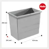 Hailo 28 Liter Inneneimer 1125729 hellgrau 415 x 242 x 350 Produktbild-Vorschau 2