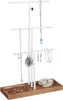 Portagioie Relaxdays, 3 barre, a forma di T, per collane, Anteprima dell’immagine prodotto 1