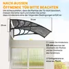 Outsunny Vordach für Haustür 100 x 75 cm Überdachung aus Produktbild-Vorschau 7