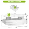 Couchtisch mit 4 Schubladen, Wohnzimmertisch, Hochglanz, Produktbild-Vorschau 6
