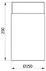 Raik Basic Längenelement 150mm schwarz Länge 250mm für Produktbild-Vorschau 3