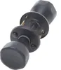 A black doorknob set with its internal mechanism is shown against a white background. Podgląd zdjęcia produktu