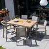 Gartenmöbel Set WINDY mit 1 Tisch und 6 Stühlen aus Alu und Produktbild-Vorschau 11