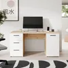 Forte NET307 Schreibtisch 140, moderner Schreibtisch mit 3 Produktbild-Vorschau 1