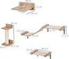 PawHut 4tlg. Kletterwand für Katzen Katzenkletterwand mit Produktbild-Vorschau 3