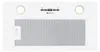 Close-up front view of a white range hood. Produktbild-Vorschau