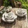 Zementblüte "Rose", im 2er Set, Antike Optik, vielseitig Produktbild-Vorschau 2