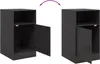 vidaXL Nachttisch Schwarz 34,5x39x62 cm Stahl Produktbild-Vorschau 9