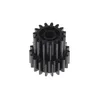 A black plastic gear assembly shown in isolation. Produktbild-Vorschau