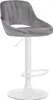 Barhocker HLO-CP278 Samt weiß  dunkelgrau Produktbild-Vorschau 1