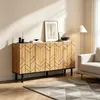 Merax Sideboard mit 3 Türen aus Spanplatte, Kommode mit Produktbild-Vorschau 6