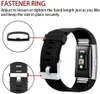 Strap-it Fitbit Charge 2 Silikon Armband (Schwarz) - Große: Produktbild-Vorschau 2