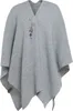 Knit Factory Jazz Poncho Cape - Grau - One Size Produktbild-Vorschau 1