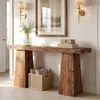 Console tafel van massief hout, 160 cm, salontafel voor Productafbeelding-voorbeeld 5