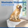 WENKO Siège de WC Bambou Foncé Couvercle WC Lunettes de WC Voir les images du produit 8
