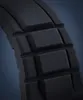 A close-up view of a black watch strap with a textured surface. Náhled obrázku produktu