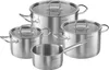 KLAMER Topf-Set 4-tlig. mit Glasdeckel, Induktion, extra Produktbild-Vorschau 1