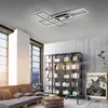 LED stropní svítidlo - 90 x 69,4 cm - černá - bílá - plast Náhled obrázku produktu 2