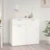 vidaXL Sideboard Blanc 80x36x75 cm Bois composite Voir les images du produit 1